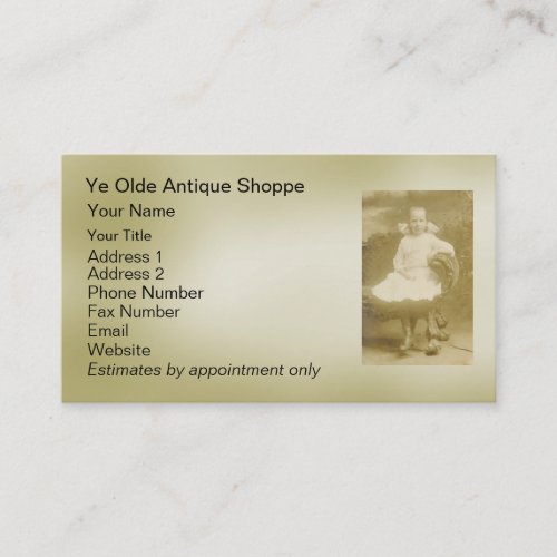 Antiques - business card template