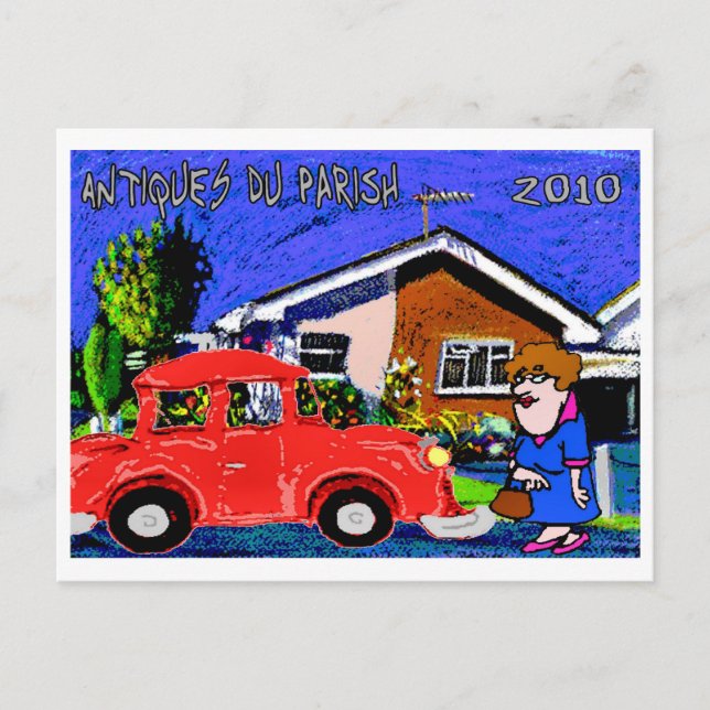 Antiques Du Parish 2010 Postcard (Front)
