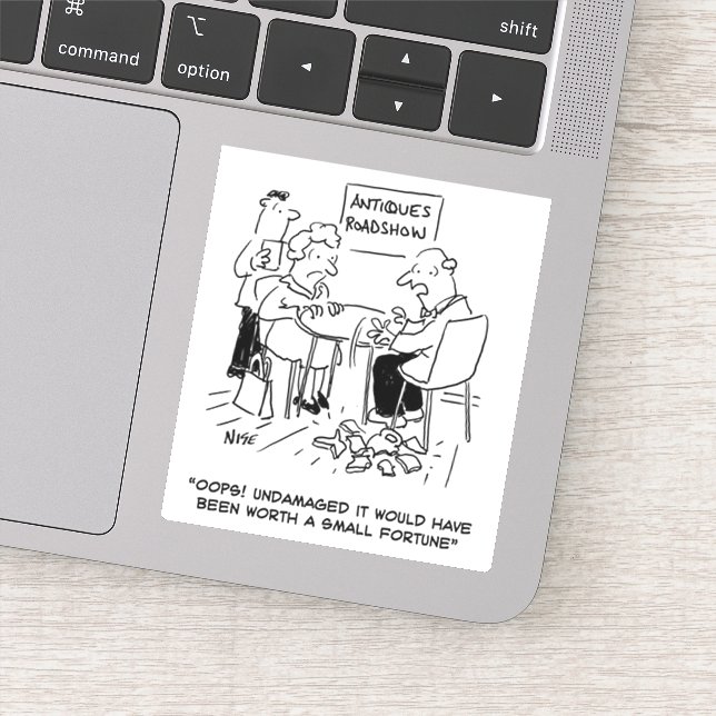 Antiques Expert Drops a Valuable Item Sticker (Detail)