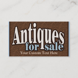 Antiques for sale. Collectibles. Customizable Business Card