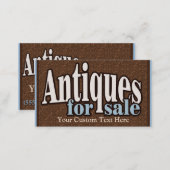 Antiques for sale. Collectibles. Customizable Business Card (Front/Back)