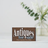 Antiques for sale. Collectibles. Customizable Business Card (Standing Front)