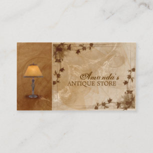 Antiques & Home Decor Shop Vintage Lamp Card