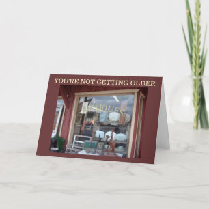 "Antiques" Photo Birthday Card