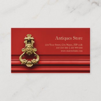 Antiques Store Business Card by BluePlanet at Zazzle