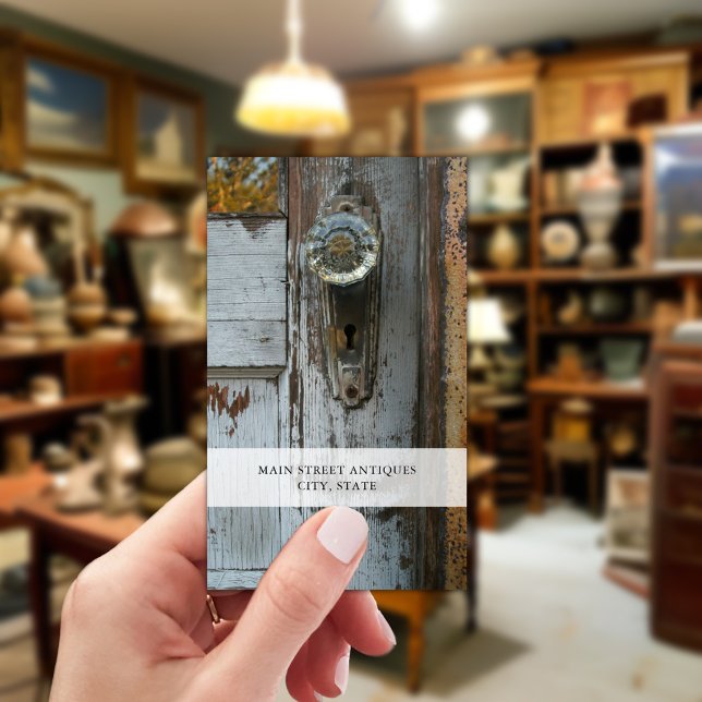 Antiques Store Skeleton Key Business Card (Creator Uploaded)