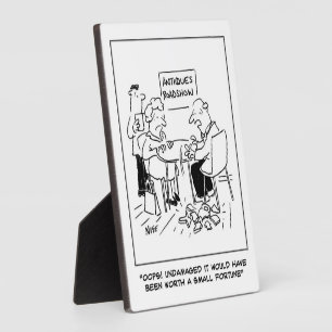 Antiques Valuation Disaster - Funny Plaque