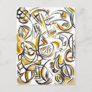 Antiquing - Abstract Art Postcard