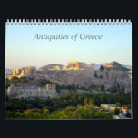 Antiquities of Greece Calendar<br><div class="desc">A calendar featuring images of ancient Greek temples</div>