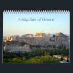 Antiquities of Greece Calendar<br><div class="desc">A calendar featuring images of ancient Greek temples</div>