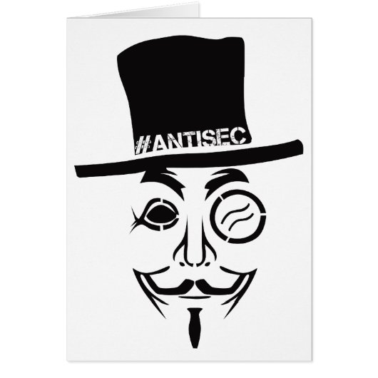 AntiSec AntiSecurity Hacker Logo Cards (Front)