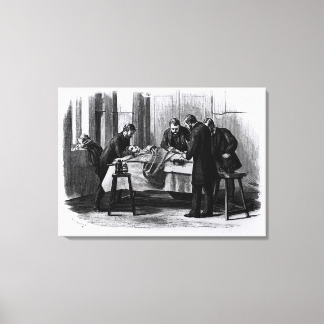 Antiseptic Surgery, 1882 Canvas Print (Front)