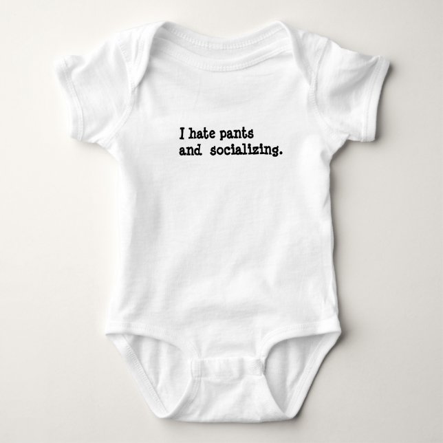 Antisocial Baby Punk Rock Baby Baby Bodysuit (Front)