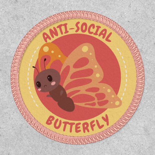 Antisocial Butterfly Cute Patch