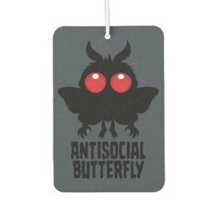 Antisocial Butterfly Mothman Cryptid Air Freshener