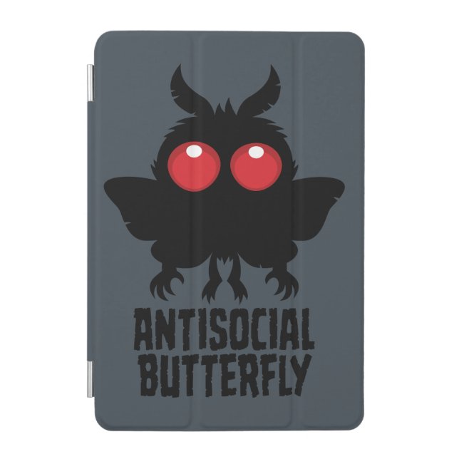 Antisocial Butterfly Mothman Cryptid iPad Mini Cover (Front)