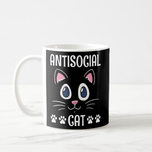 Antisocial Cat   Cat   Humor Kitten Introvert  Coffee Mug