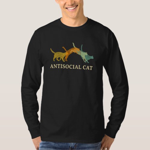Antisocial Cat  Cat  Humor Kitten Introvert T_Shirt