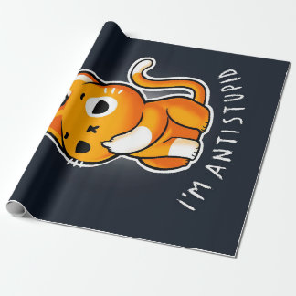 Antisocial Cute Cat Gift| Cat For Valentines Wrapping Paper