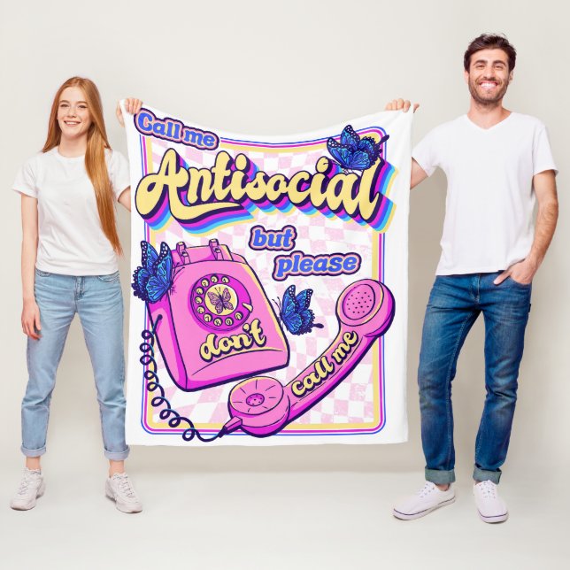 AntiSocial  Fleece Blanket (In Situ)