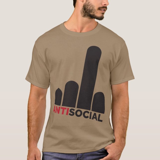 Antisocial girl T-Shirt (Front)