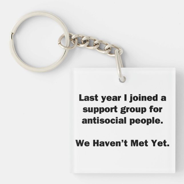 Antisocial Group Keychain (Front)