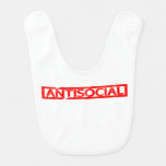 Antisocial Stamp Baby Bib