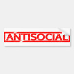 Antisocial Stamp Bumper Sticker