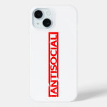 Antisocial Stamp iPhone 15 Case