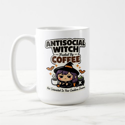 Antisocial Witch Coffee Halloween Mug