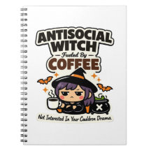 Antisocial Witch Coffee Halloween