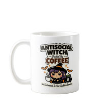 Antisocial Witch Fueled By Coffee Halloween