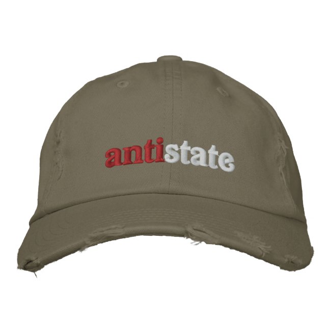 Antistate Embroidered Baseball Cap (Front)