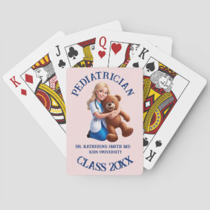 antistress pediatrician teddy bear kids university poker cards