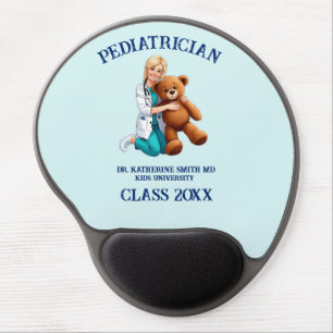 antistress pediatrician teddy bear university gel mouse pad