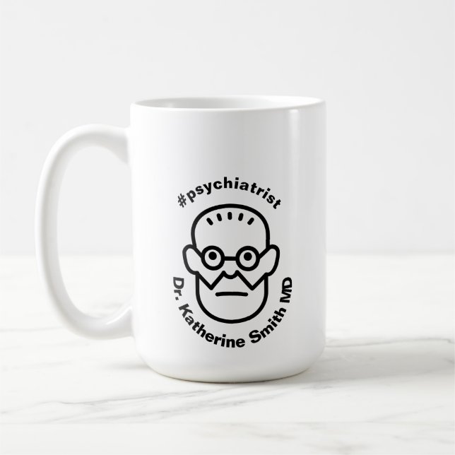 Antistress Psychoanalysis Freud psychiatry Clinic Coffee Mug (Left)