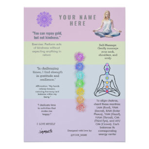 antistress relax calm serenity yoga zen poster