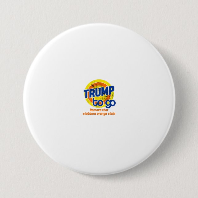 AntiTrump Trump To Go Vote Detergent Funny V Button (Front)