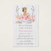 Antler Diaper Raffle Ticket and Bring a Book Card (Back)