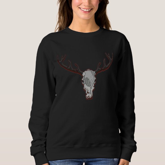 Antler nature game rutting season close season hun sweatshirt (Front)