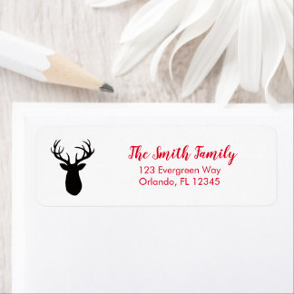 Antler Wilderness Winter Address Label