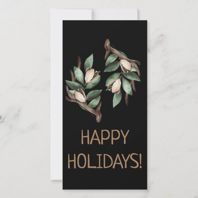 Antler with green branch Postcard (Front)