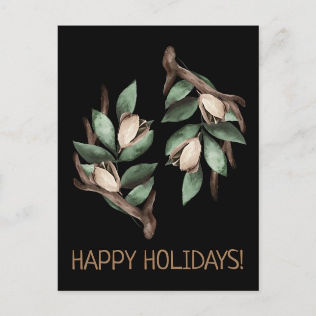 Antler with green branch Postcard (Front)