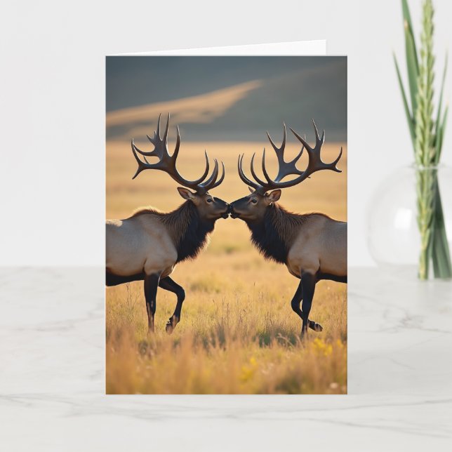 Antlered Fathers Day Card (Front)