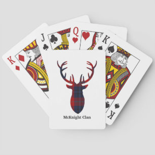 "Antlers" McKnight Clan Tartan Poker Cards