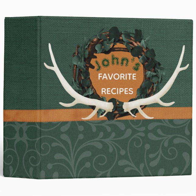 Antlers Recipe Binder (Front/Spine)
