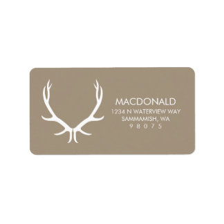Antlers Return Address Label