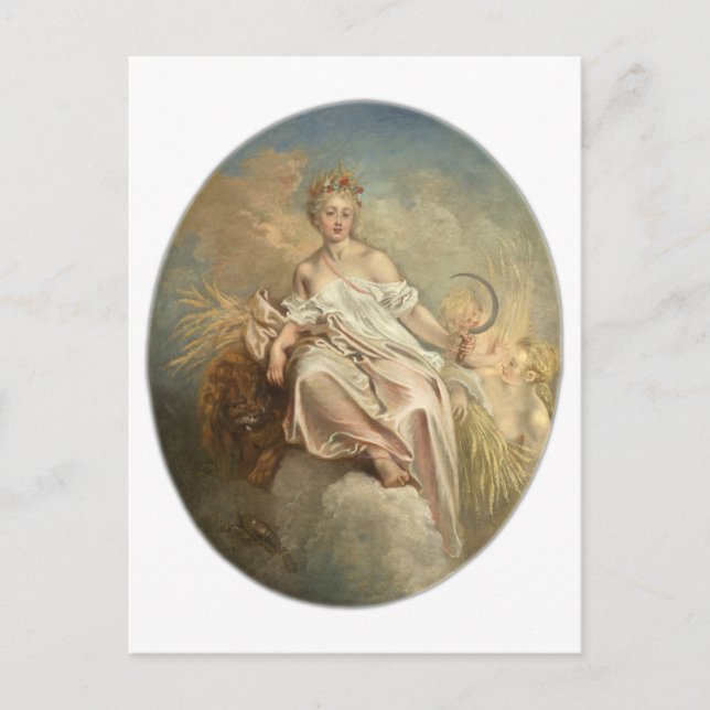 Antoine Watteau Ceres (Summer) c1717-1718 Postcard (Front)