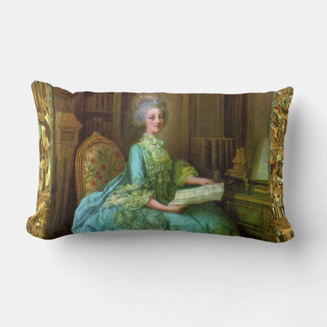Antoinette Elegance Baroque lumbar Pillow (Front)