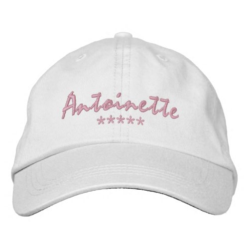 Antoinette Name Embroidered Baseball Cap